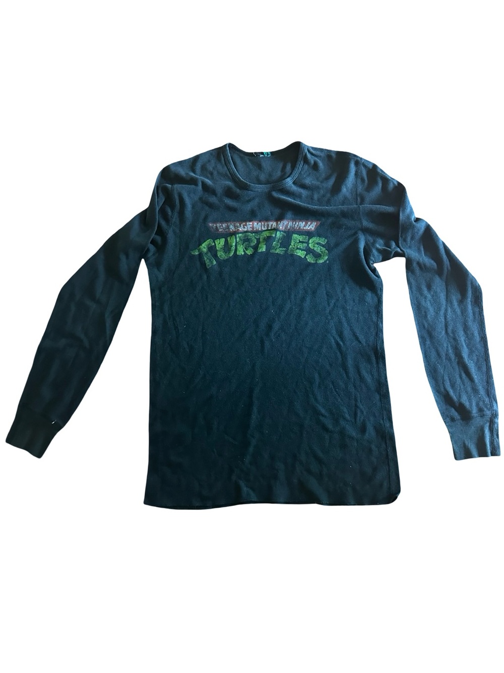 Kids Black Long Sleeve TMNT 'Turtles' Graphic Tee